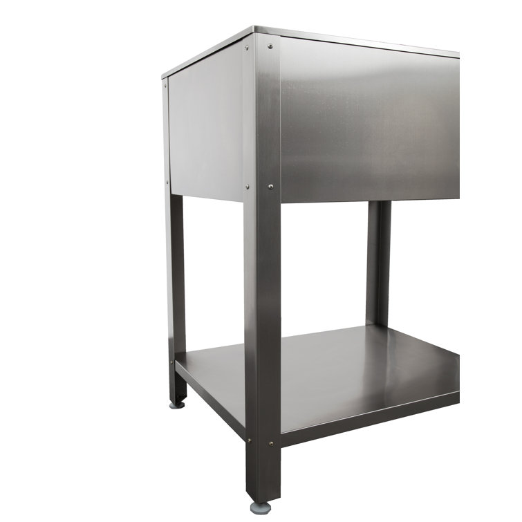 24.1" Stainless Steel Freestanding Laundry Sink with Faucet