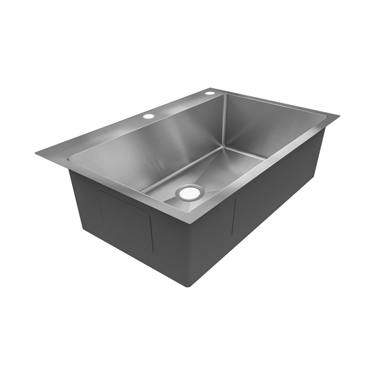 Sinber 33" Stainless Steel Drop-In Single Bowl Kitchen Sink