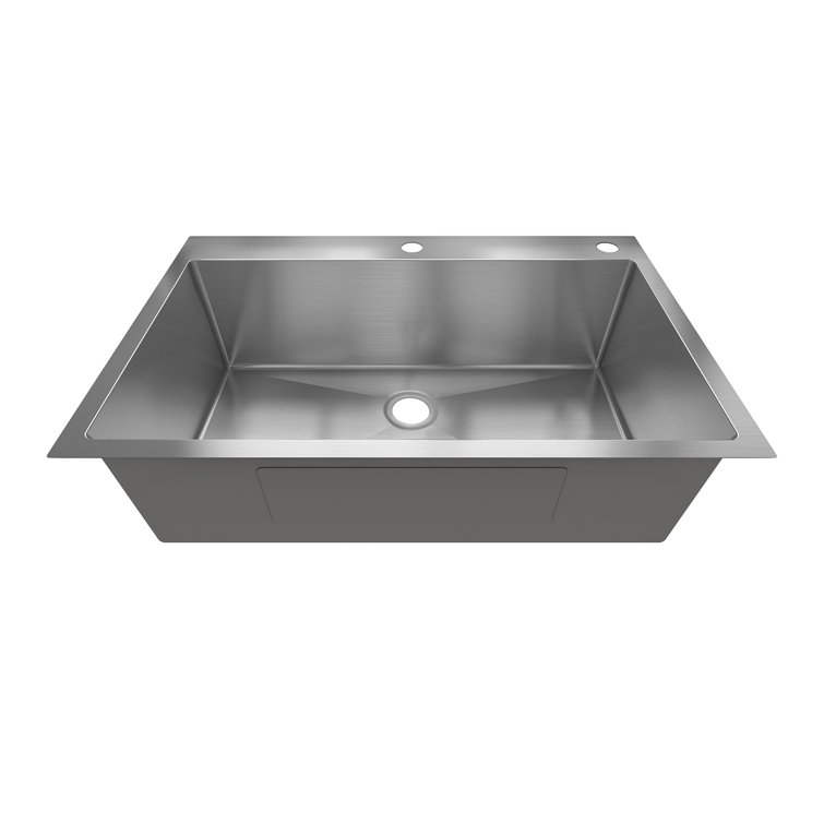 Sinber 33" Stainless Steel Drop-In Single Bowl Kitchen Sink