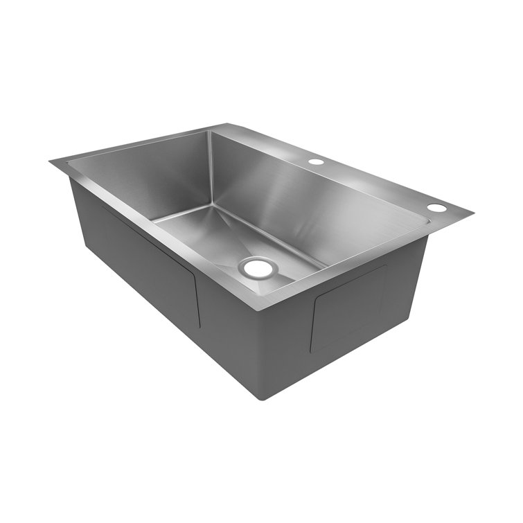 Sinber 33" Stainless Steel Drop-In Single Bowl Kitchen Sink