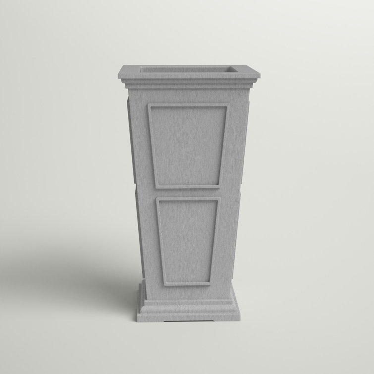 Veradek Brixton Tall 28-inch Gray Recycled Plastic Planter