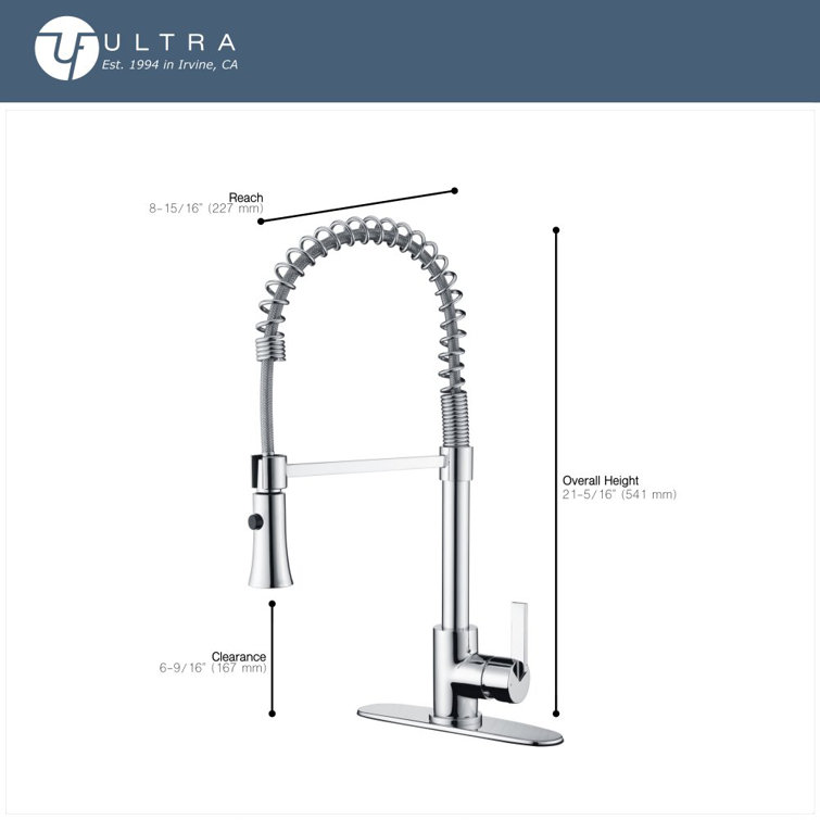 Oil Rubbed Bronze Single-Handle Pull-Down Kitchen Faucet