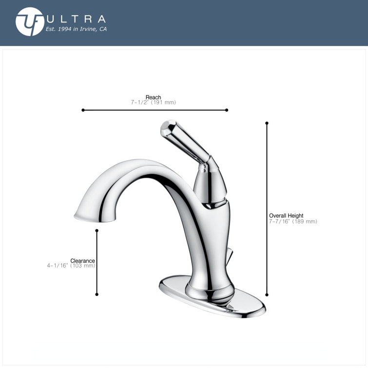 Oil Rubbed Bronze Single-Hole Bathroom Faucet with Drain Assembly