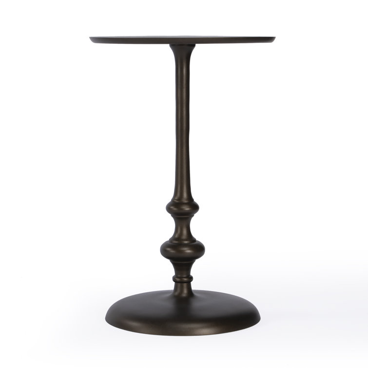 Ivanna Dark Bronze Round Metal Side Table