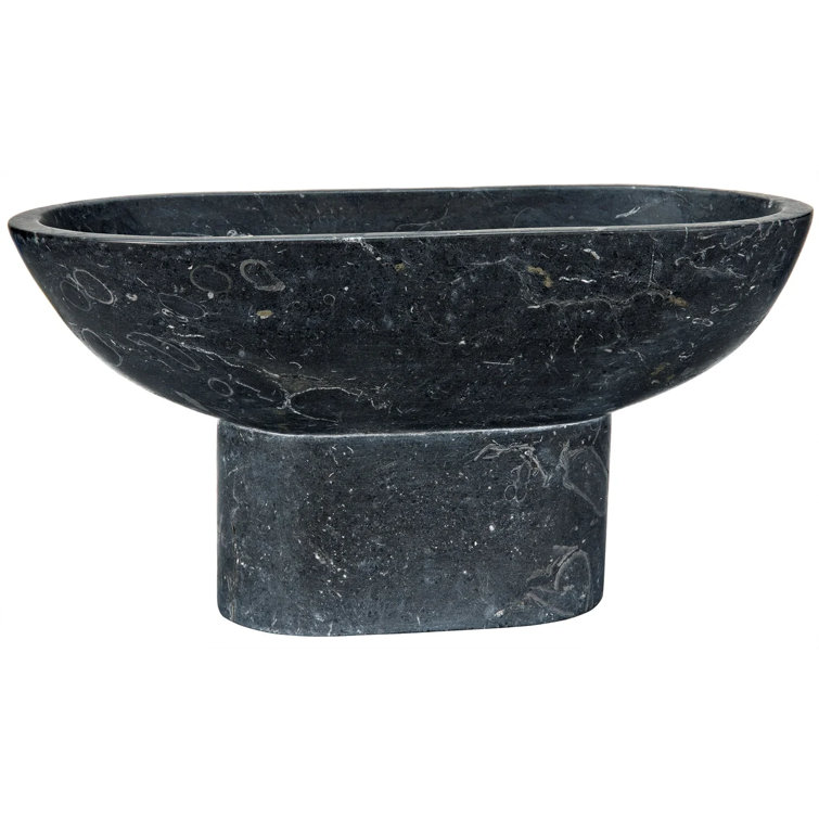 Steve Black Marble Decorative Bowl