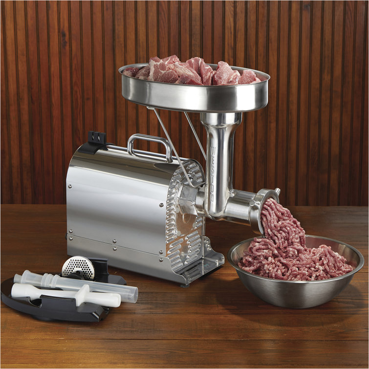 Weston Pro Series Stainless Steel Electric Meat Grinder with Sausage Stuffer
