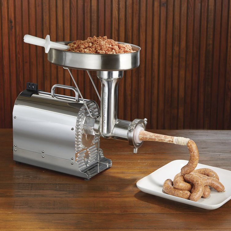 Weston Pro Series Stainless Steel Electric Meat Grinder with Sausage Stuffer
