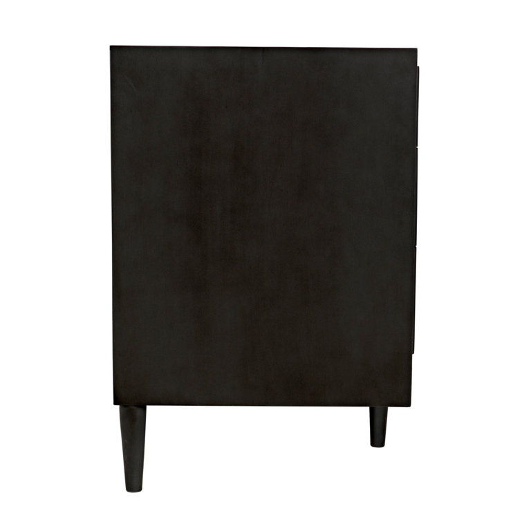 Noir Morten 9-Drawer Mahogany Dresser in Neutral Finish