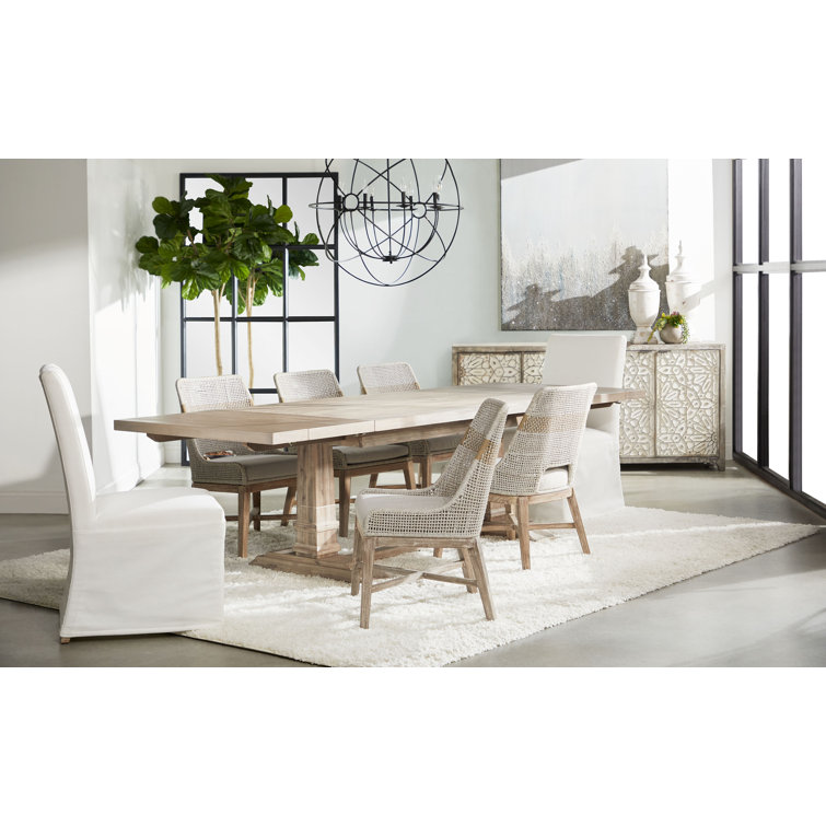 Traditions Natural Gray Acacia Extendable Dining Table