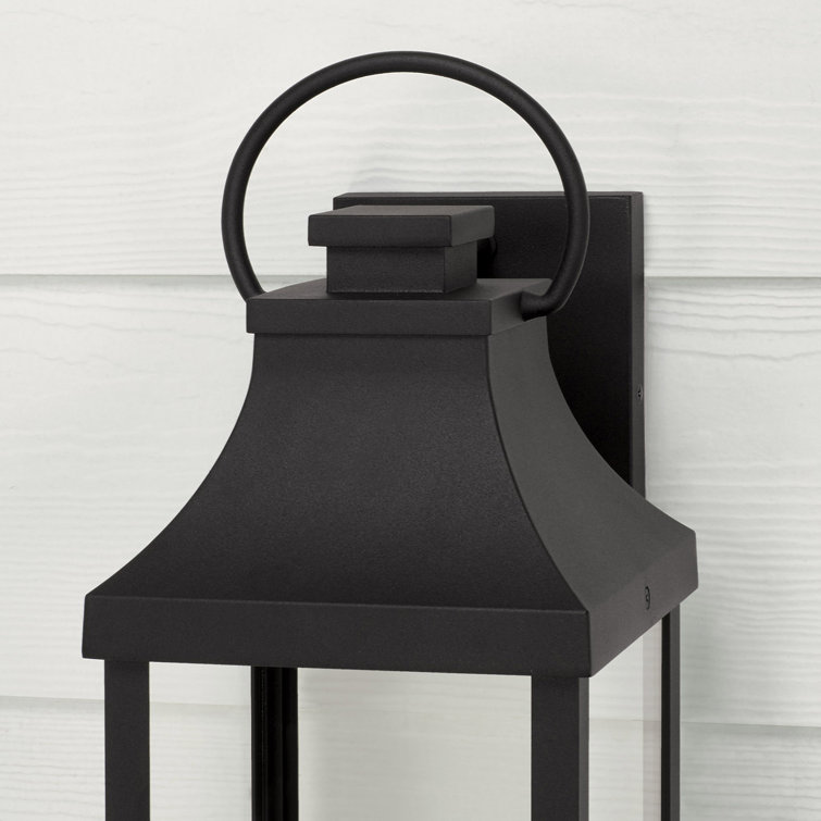 Bradford Dimmable Bronze and Black Outdoor Lantern with Clear Glass
