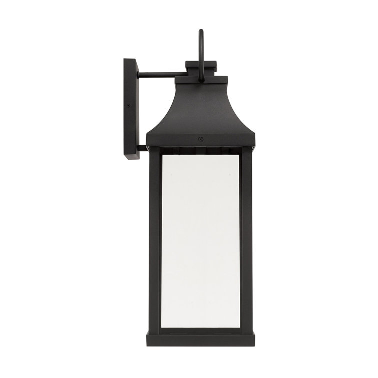 Bradford Dimmable Bronze and Black Outdoor Lantern with Clear Glass