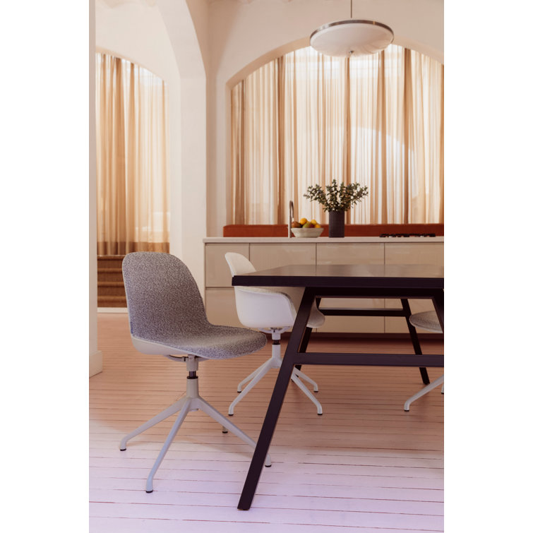 Luxe Green Swivel Upholstered Side Chair Set