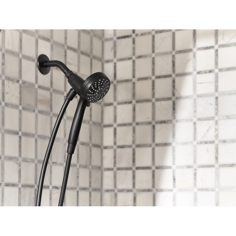 Matte Black Multi-Function Handheld Shower Head with Magnetic Docking