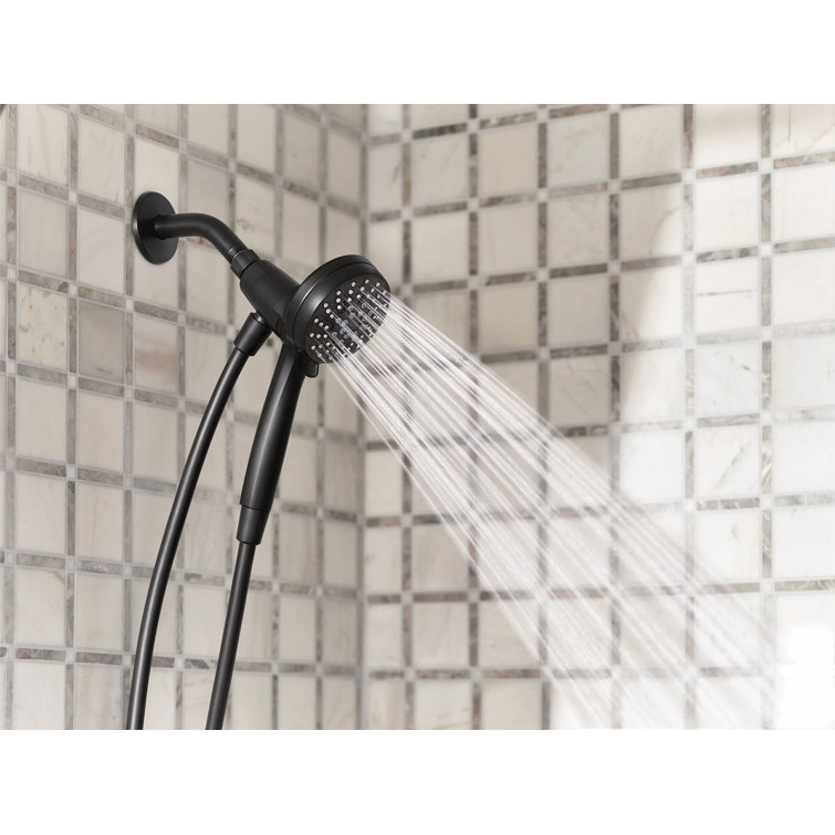 Matte Black Multi-Function Handheld Shower Head with Magnetic Docking