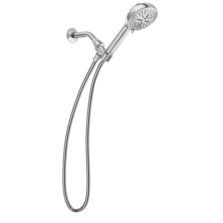 HydroEnergetix Chrome 7-Spray Handheld Shower Head