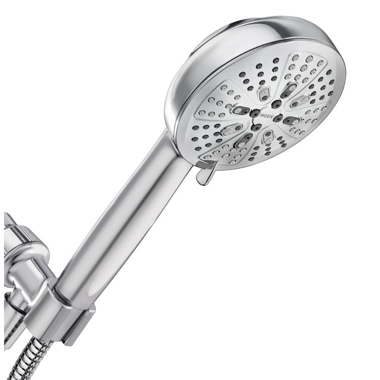HydroEnergetix Chrome 7-Spray Handheld Shower Head