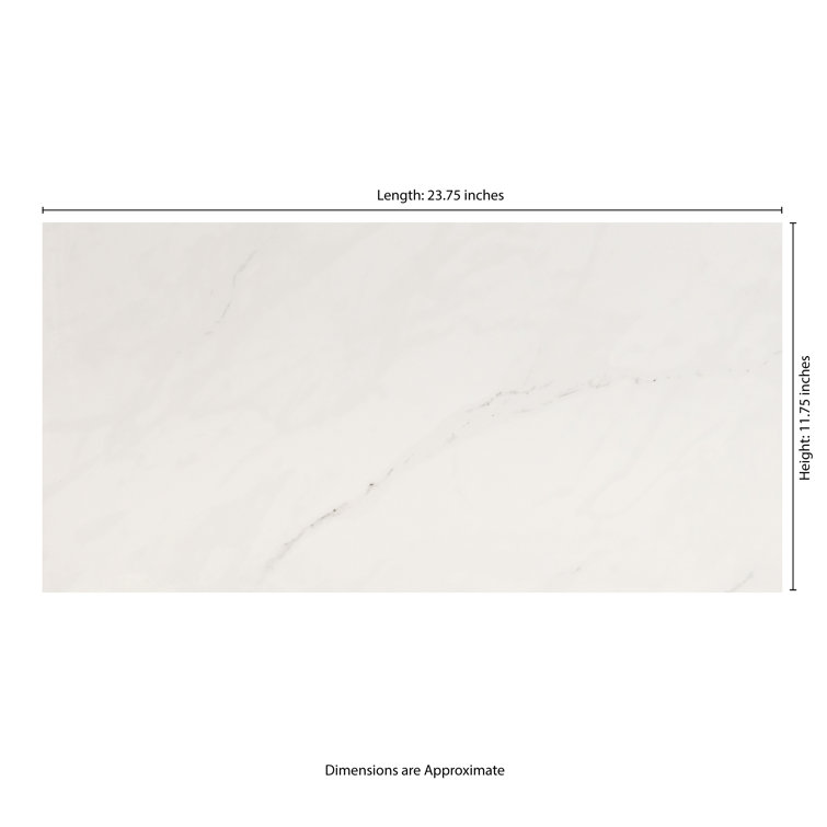 Aria Ice 12" x 24" Polished Porcelain Rectangular Tile