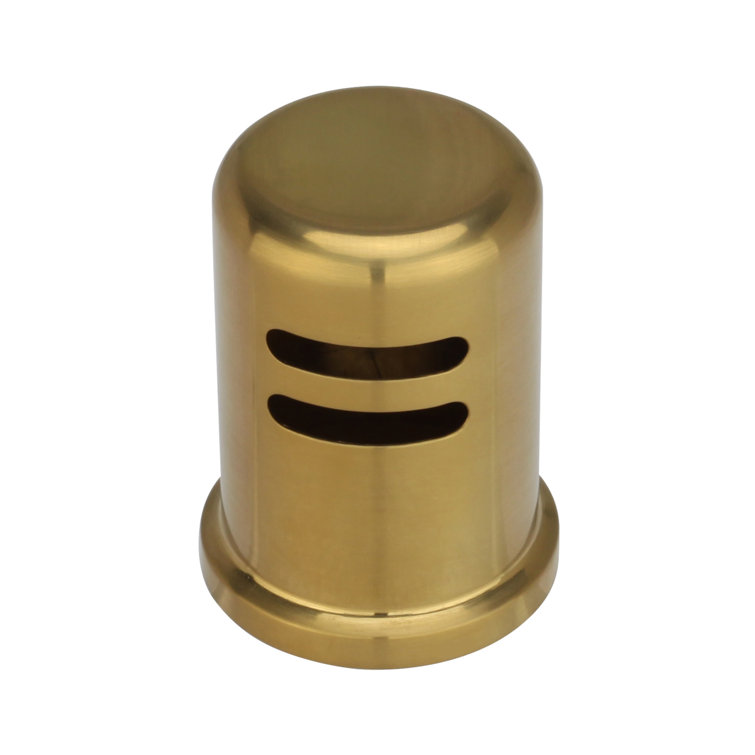 Brushed Gold Brass Kitchen Dishwasher Air Gap Cap