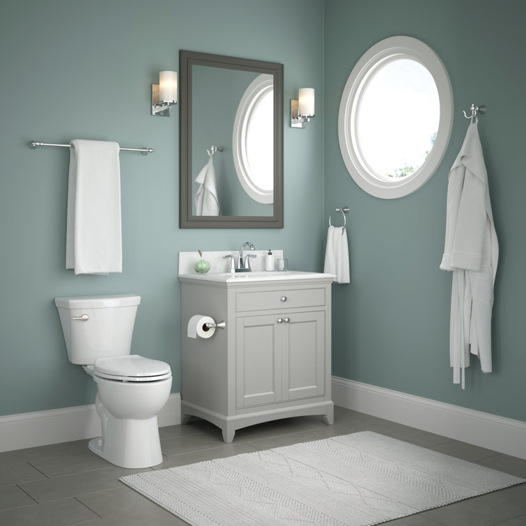 Polished Chrome 18'' Wall Mounted Single Towel Bar