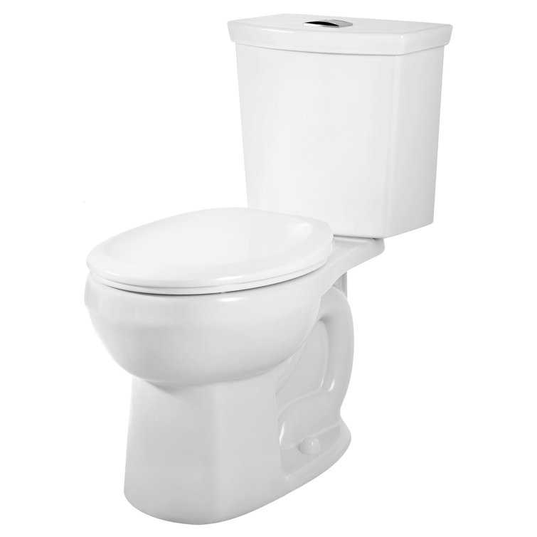 White Vitreous China Dual Flush Round Two-Piece Toilet