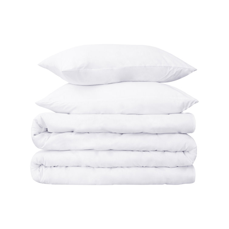 White King/California King Cotton Sateen Duvet Cover Set