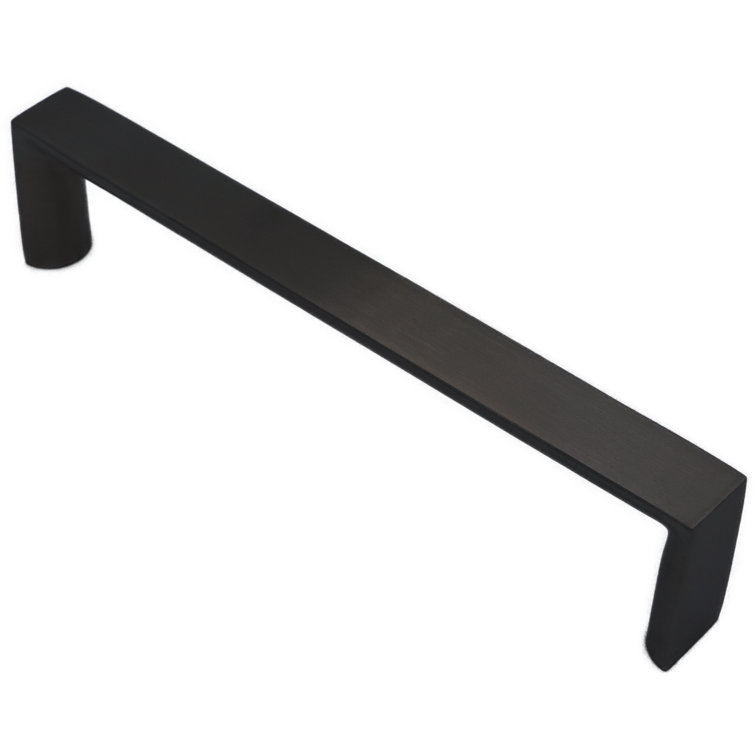 Modern Black Steel Cabinet Bar Pull with Mounting Hardware