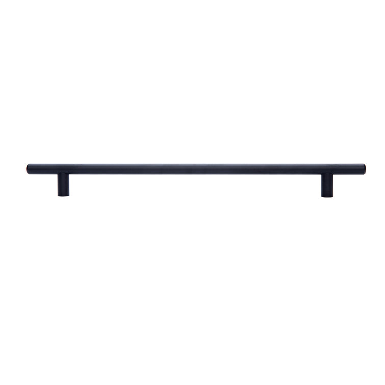 Flat Black Zinc-Alloy 18 9/10" Bar Handle Pull 10-Pack