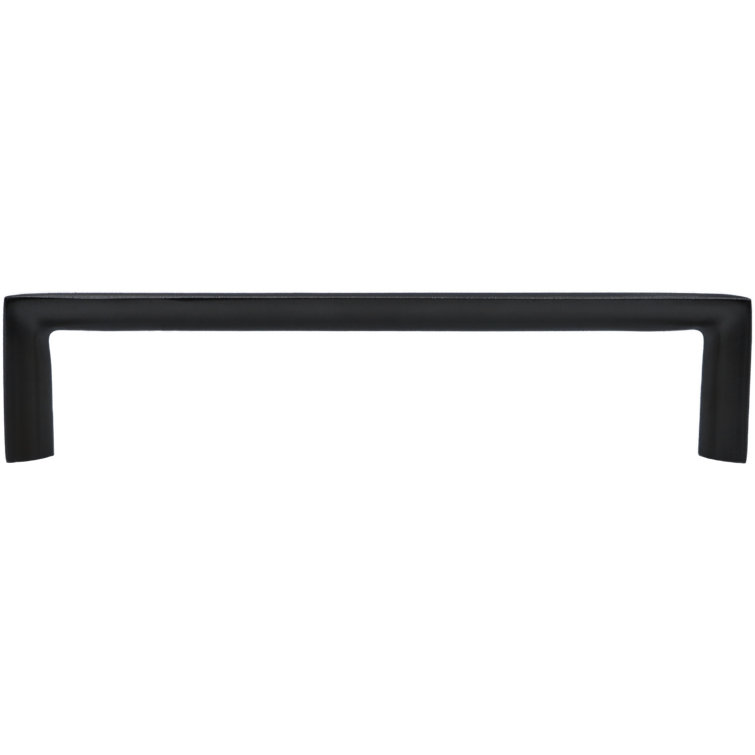 Modern Black Steel Cabinet Bar Pull with Mounting Hardware