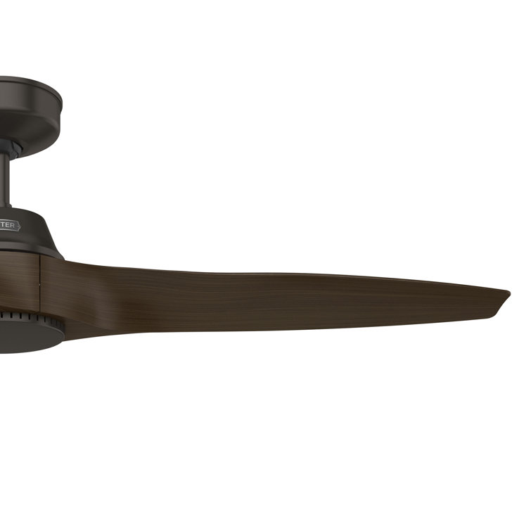 52" Premier Bronze 3-Blade Modern Ceiling Fan with Wall Control