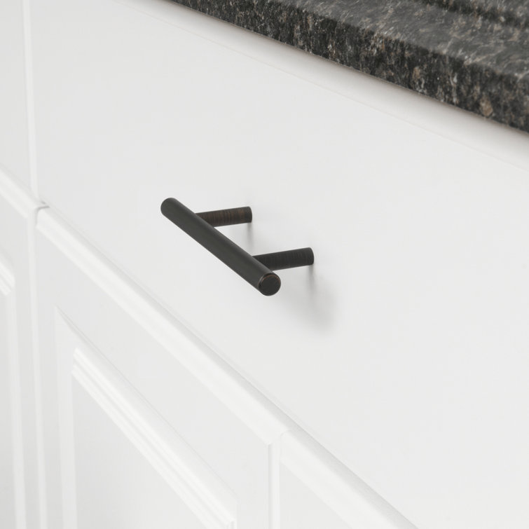 Oil Rubbed Bronze Bar Cabinet Pulls with Mounting Hardware, 10-Pack