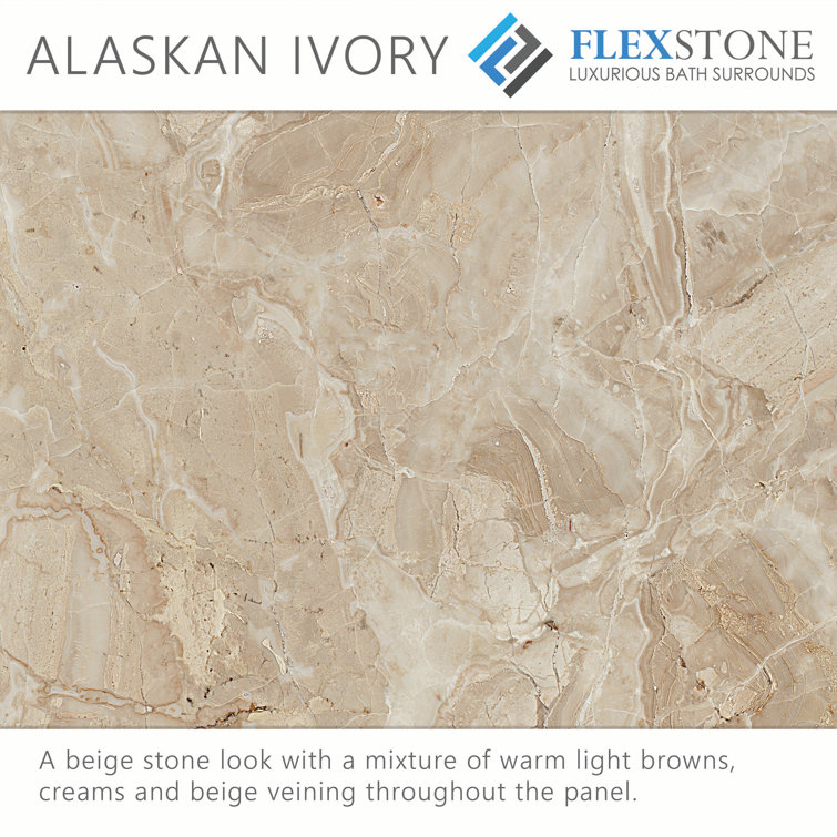 Alaskan Ivory 60'' x 30'' Rectangular Single Threshold Shower Base