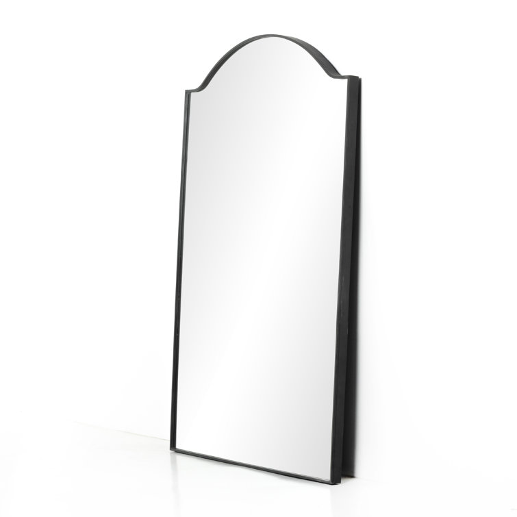 Elegant Full-Length Rectangular Mirror in Silver and Gold