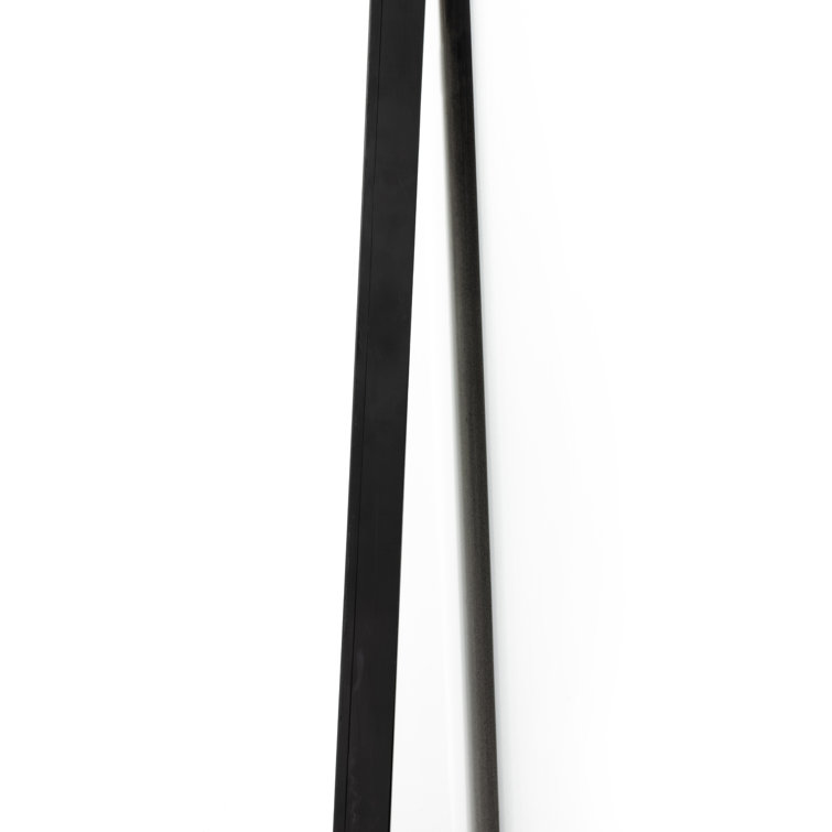Elegant Full-Length Rectangular Mirror in Silver and Gold