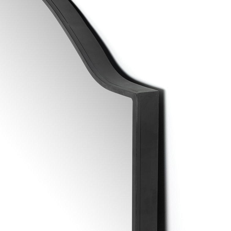 Elegant Full-Length Rectangular Mirror in Silver and Gold