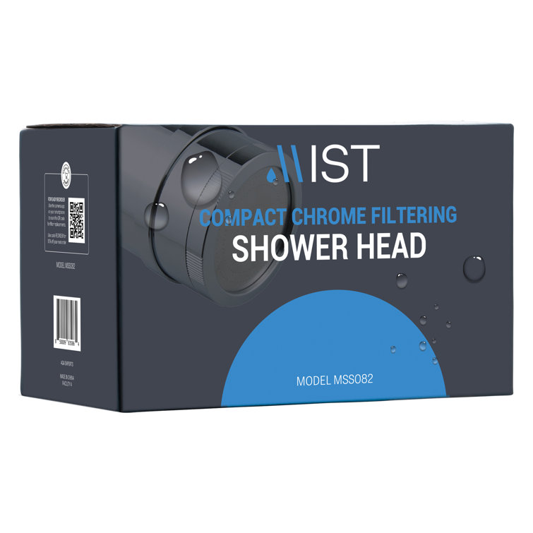 Compact Chrome Handheld Mist Shower Head with Filter