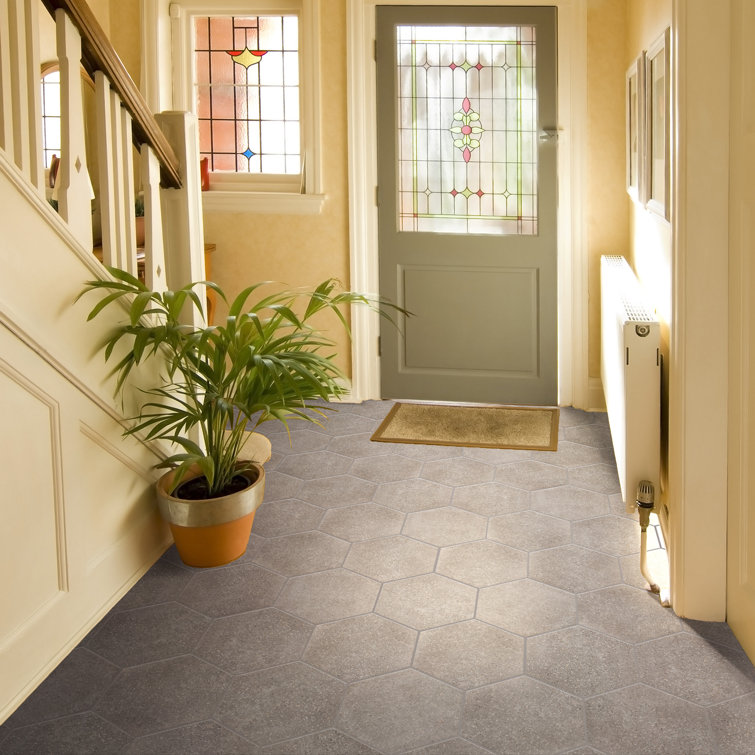 Palazzo Nero Matte Porcelain Hexagon Floor and Wall Tile