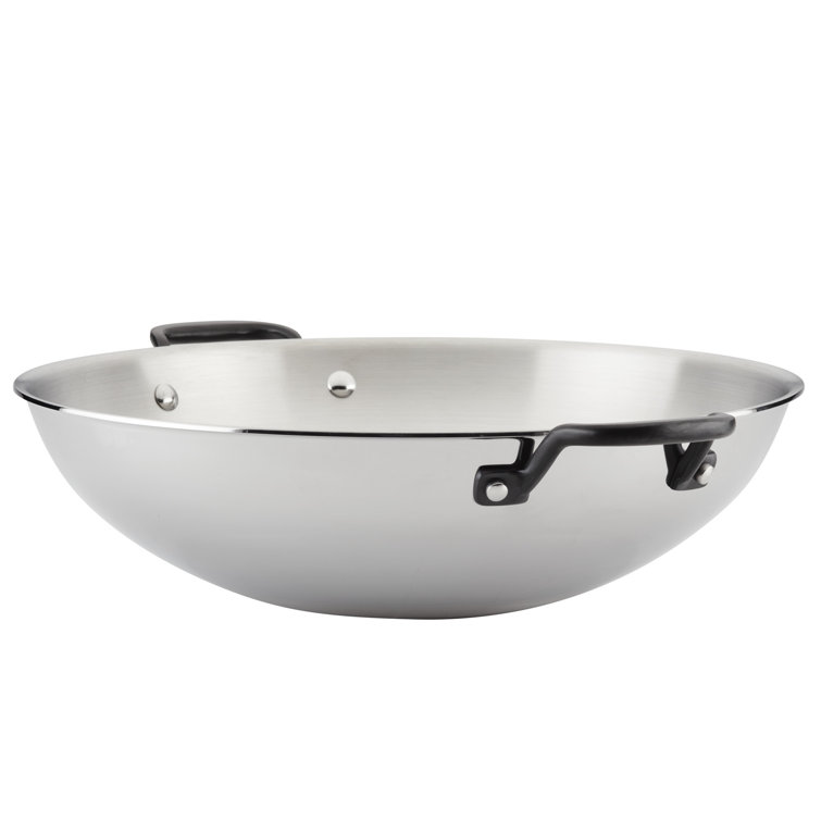 KitchenAid 15-Inch Stainless Steel Induction Wok with Handles