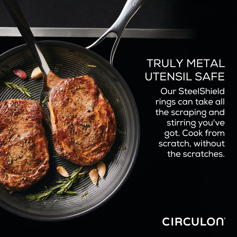 Circulon 12.5-Inch Stainless Steel Nonstick Frying Pan with SteelShield