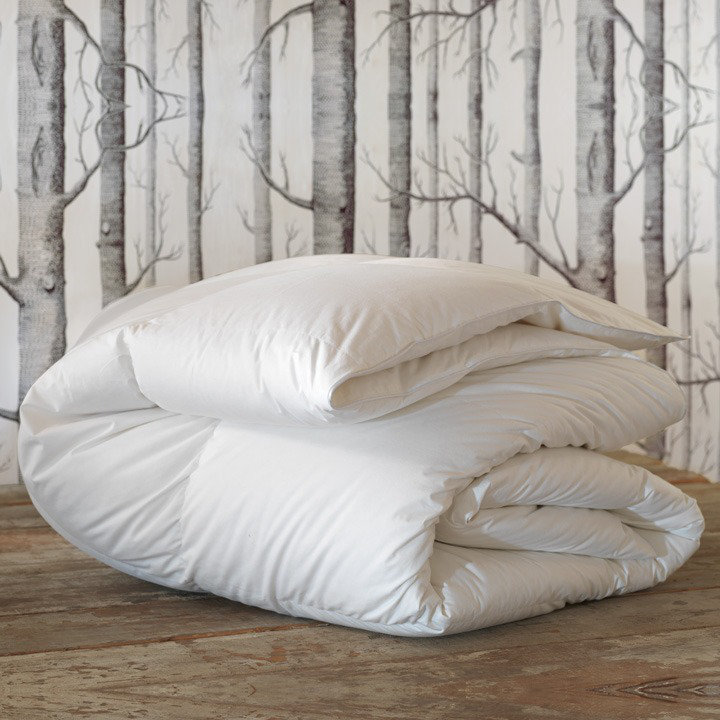 Queen White Cotton Down Reversible Summer Comforter