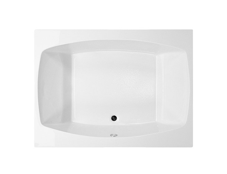 Shelby 72 x 54 White Acrylic Drop-In Soaking Bathtub