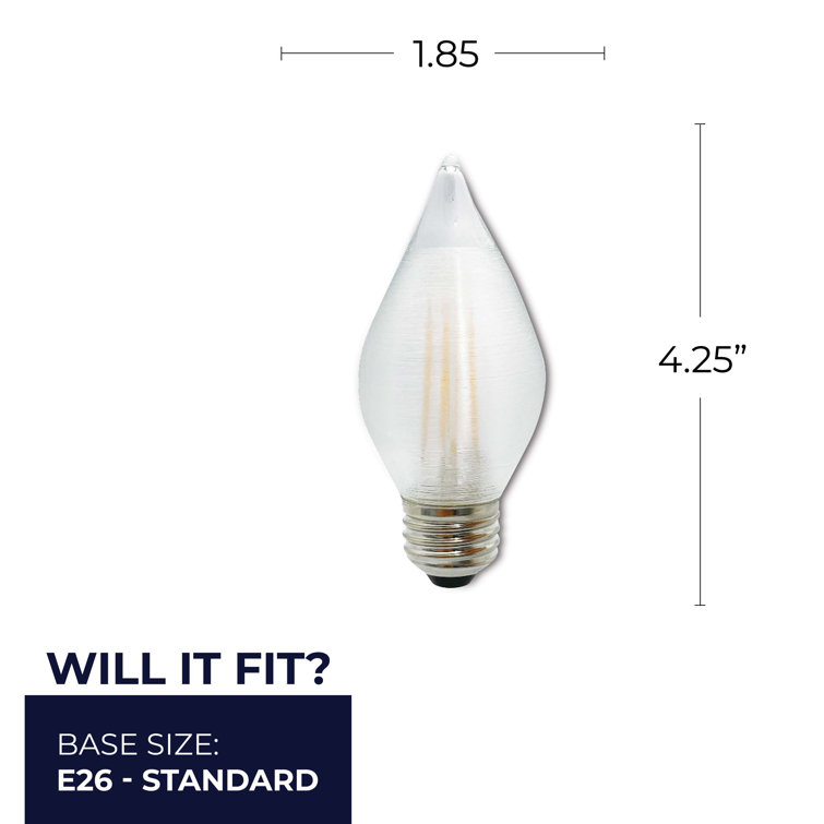 White Dimmable Decorative LED Filament Bulb Set