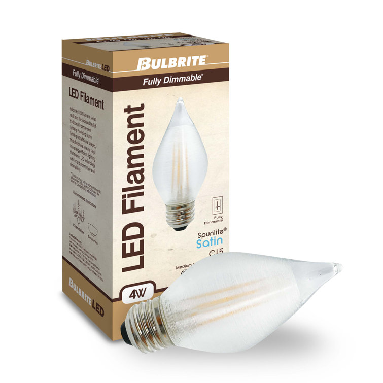 White Dimmable Decorative LED Filament Bulb Set