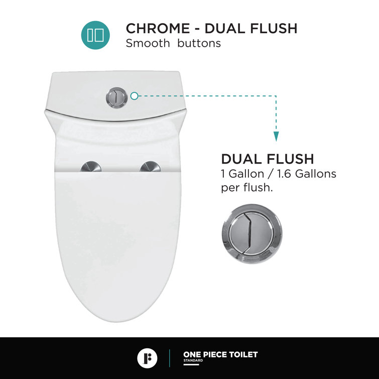 Elegant Dual-Flush High-Efficiency Elongated Ceramic Toilet