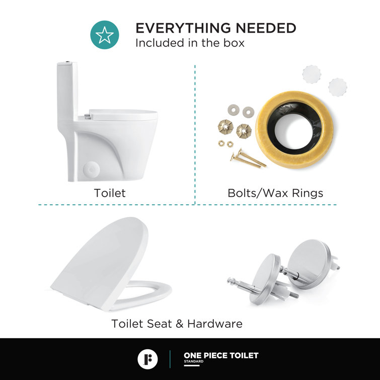 Shiny Gold Elongated Dual-Flush High Efficiency Toilet