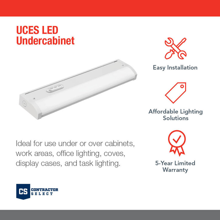 White 36-Inch LED Under Cabinet Light Bar