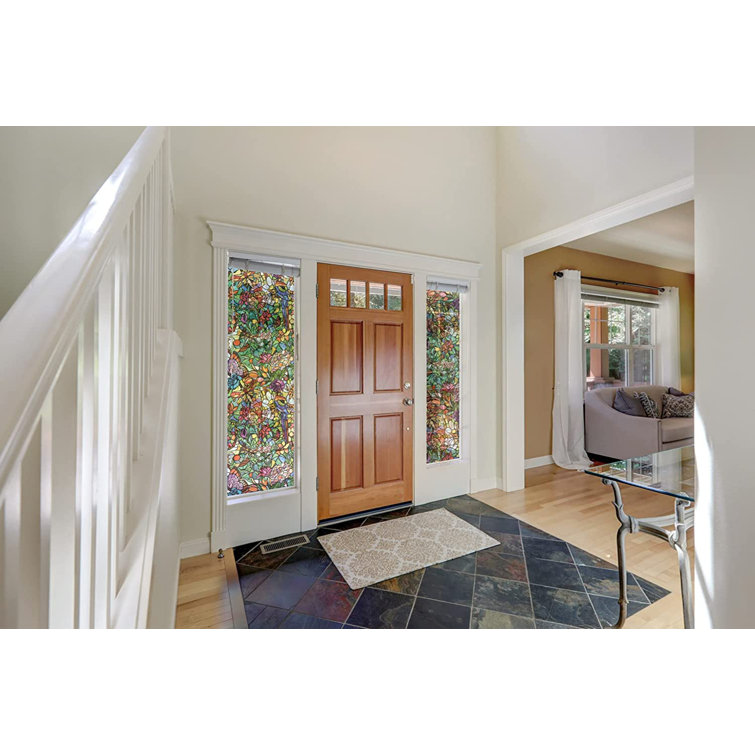 Colorful Stained Glass Self-Adhesive PVC Wallpaper Roll