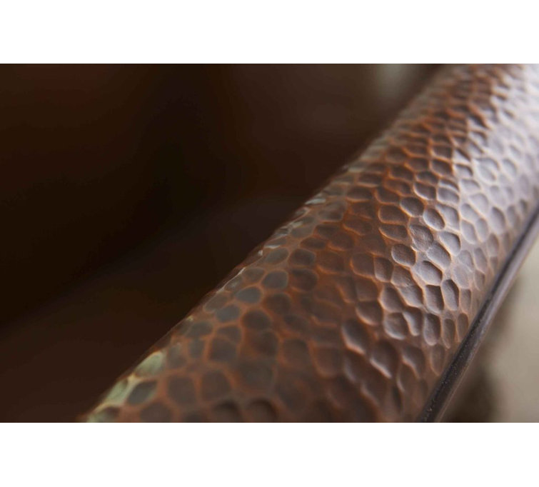 Euclid 71.5" Antique Copper Freestanding Double Slipper Bathtub