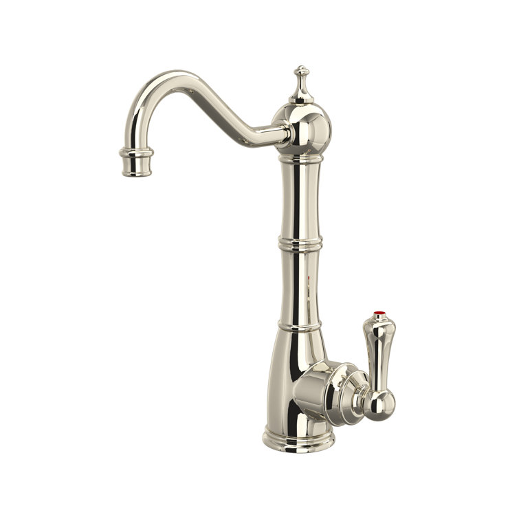 Polished Nickel Traditional Single Hole Kitchen Faucet