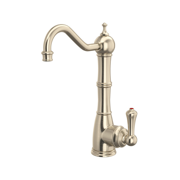 Polished Nickel Traditional Single Hole Kitchen Faucet