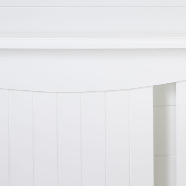 Savannah White Convertible Baby Crib with Toddler Rail